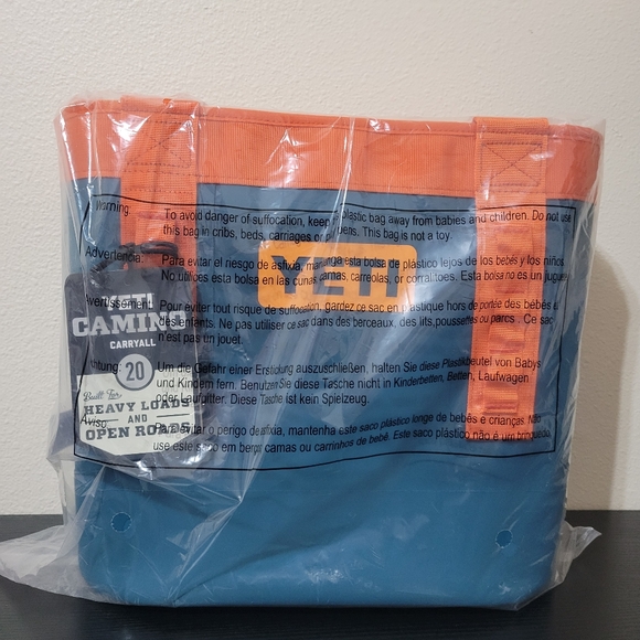NWT RARE Yeti Camino 20 Carryall Tote Bag Limited Edition Horizon Teal & Orange - Picture 3 of 14